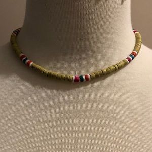 Green, Red and Blue Necklace